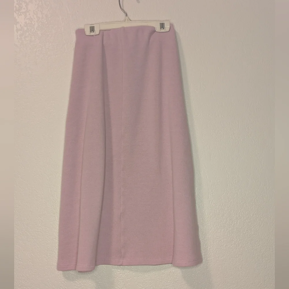 Zara Lilac Purple Knit Midi Skirt - Picture 6 of 7